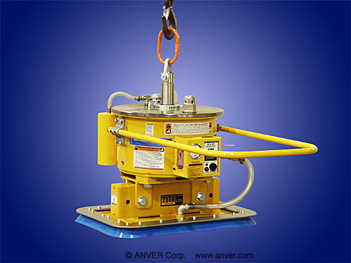 Single Pad Self-Powered Mechanical Vacuum Lifter with Rectangular Vacuum Pad Attachment