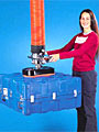 Vacuum Tube Lifter with Foam Seal Pad Attachment for Uneven Load Surfaces