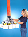 ANVER Ergonomic Vacuum Lifter - Adjustable Pads Handle Multiple Boxes