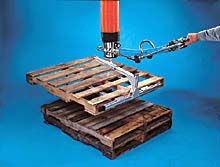 Fully Adjustable Pallet Lifting Attachment for Vacuum Tube Lifters