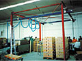 Typical Vacuum Tube Lifting System Setup for Palletizing Caseloads
