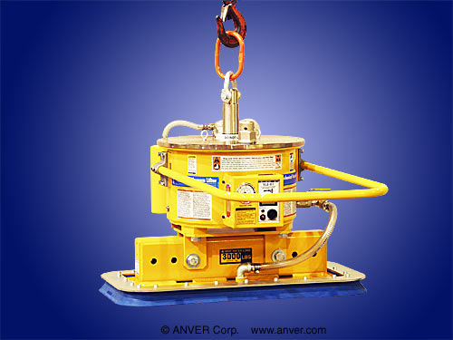 Single Pad Self-Powered Mechanical Vacuum Lifter with Rectangular Vacuum Pad Attachment