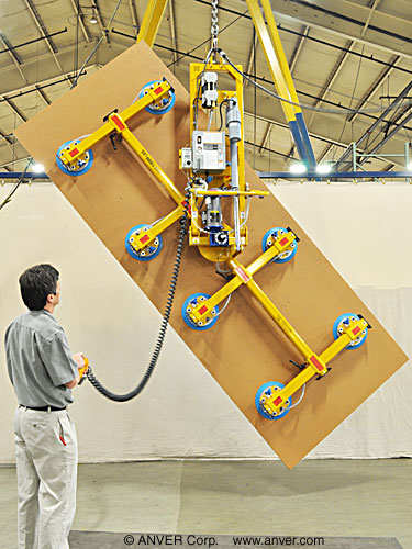ANVER Electric Powered Vacuum Lifter with Powered Tilter and Powered Rotator