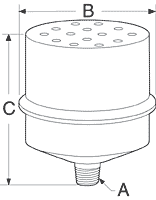Metal Canister Muffler