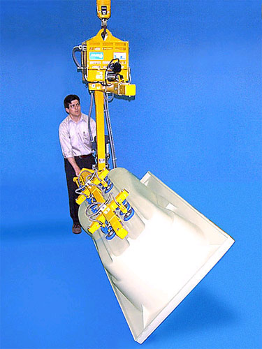ANVER Electric Powered Vacuum Lifter with 360° Powered Rotation for Mold Removal of Fiberglass Tubs, Spas, Boat Shells, etc.