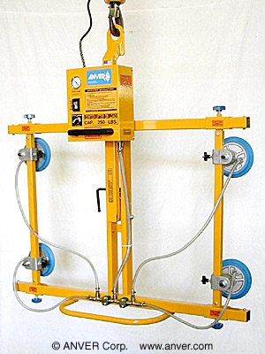 Four Pad Electric Powered Vacuum Lifter with Manual Gravity Tilt Model ...