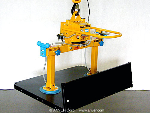 ANVER Two Pad Electric Powered Vacuum Lifter with Special Pad Extensions
