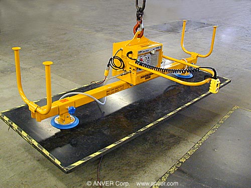 ANVER Two Pad Electric Powered Vacuum Lifter for Lifting Steel Sheets 10 ft x 6 ft (3.0 m x 1.8 m) up to 500 lb (227 kg)