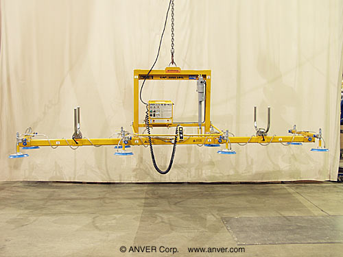 Eight Pad Electric Powered Vacuum Lifter with Powered Tilt Model ...
