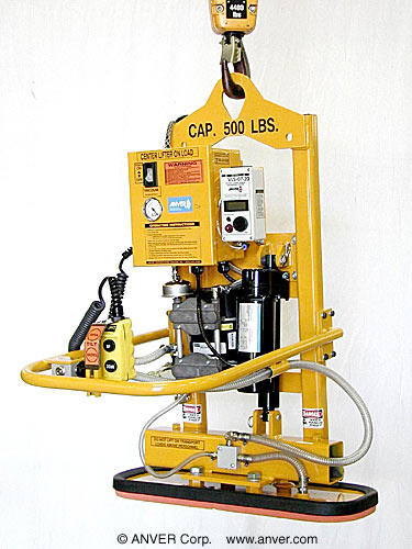Single Pad Electric Powered Vacuum Lifter with powered Tilt