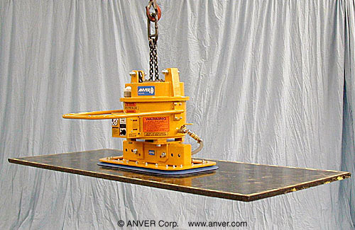 ANVER Single Pad Self-Powered Mechanical Vacuum Lifter with Rectangular Vacuum Pad Attachment