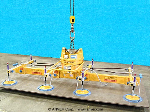 ANVER Eight Pad Self-Powered Mechanical Vacuum Lifter with Special Pad Suspensions