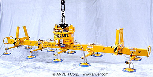 ANVER Ten Pad Self-Powered Mechanical Vacuum Lifter