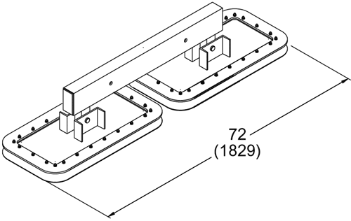 ANVER PA1834-2L-36 Pad Attachment for Heavy Loads