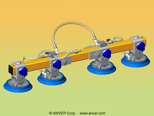 ANVER Vacuum Lifting Pad Attachment - PA66-4-XX-3