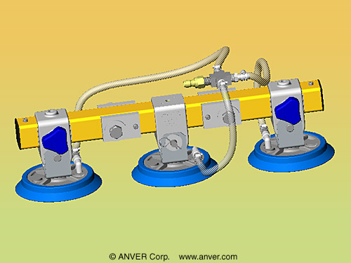 ANVER Vacuum Lifting Pad Attachment - PA70-3-XX-3