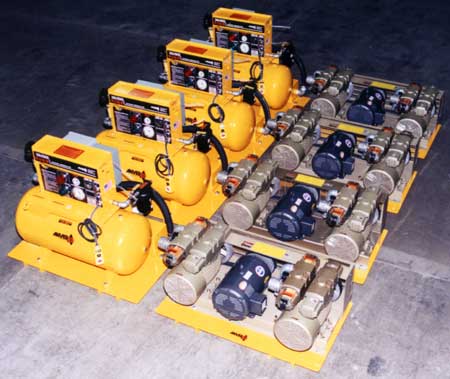 Electric Powered Vacuum Stations with High Powered Vacuum Pumps