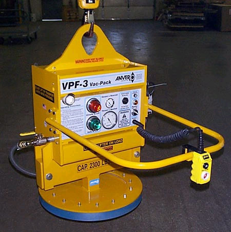 ANVER Single Pad Electric Powered Vacuum Lifter for Lifting Small Metal Plate weighing up to 2300 lb (1043 kg)
