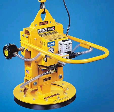 ANVER Single Interchangeable Pad Electric Powered Vacuum Lifter for Lifting Small Metal Sheet and Plate weighing up to 1300 lb (590 kg)
