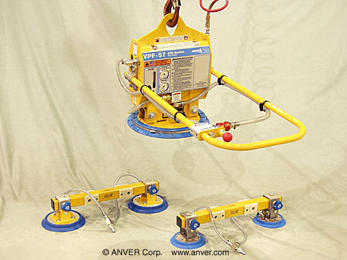 ANVER Air Powered Vacuum Generator with Interchangeable Vacuum Pads