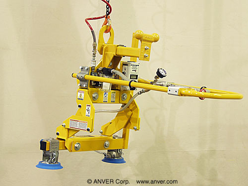 ANVER Air Powered Vacuum Generator with EZ-Tilt Adapter and Dual Pad Attachment for Lifting and Tilting Windshields up to 110 lbs (50 kg)
