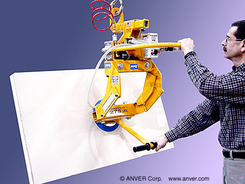 ANVER Light Duty Air Powered Generator with EZTilt Adapter, Offset Bail and Single Pad Attachment for Lifting and Tilting Metal Enclosures up to 250 lb (113 kg)