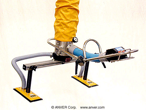 ANVER VT Vacuum Tube Lifting System with Extended Pad Attachment