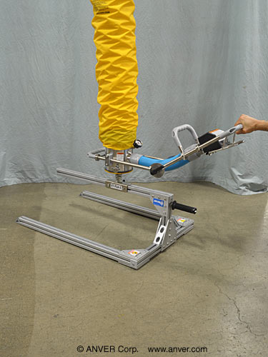 ANVER Vacuum Tube Lifter with Pallet Lifting Attachment for Lifting & Handling Empty Pallets up to 215 lb (98 kg)